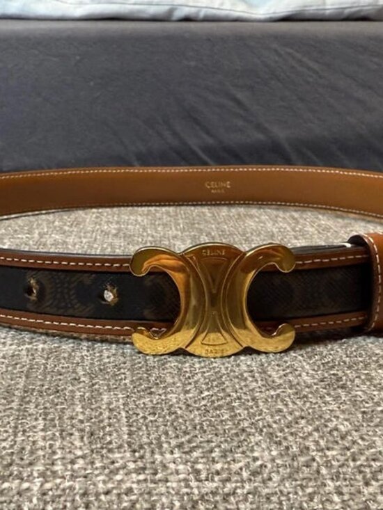 Celine Triomphe Belt 25mm 90cm - New with Box main image 6